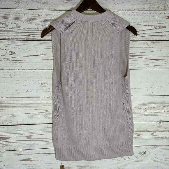 Reformation Emmy Super Soft Cashmere Organic Cotton blend sweater vest NWT small - Picture 7 of 9